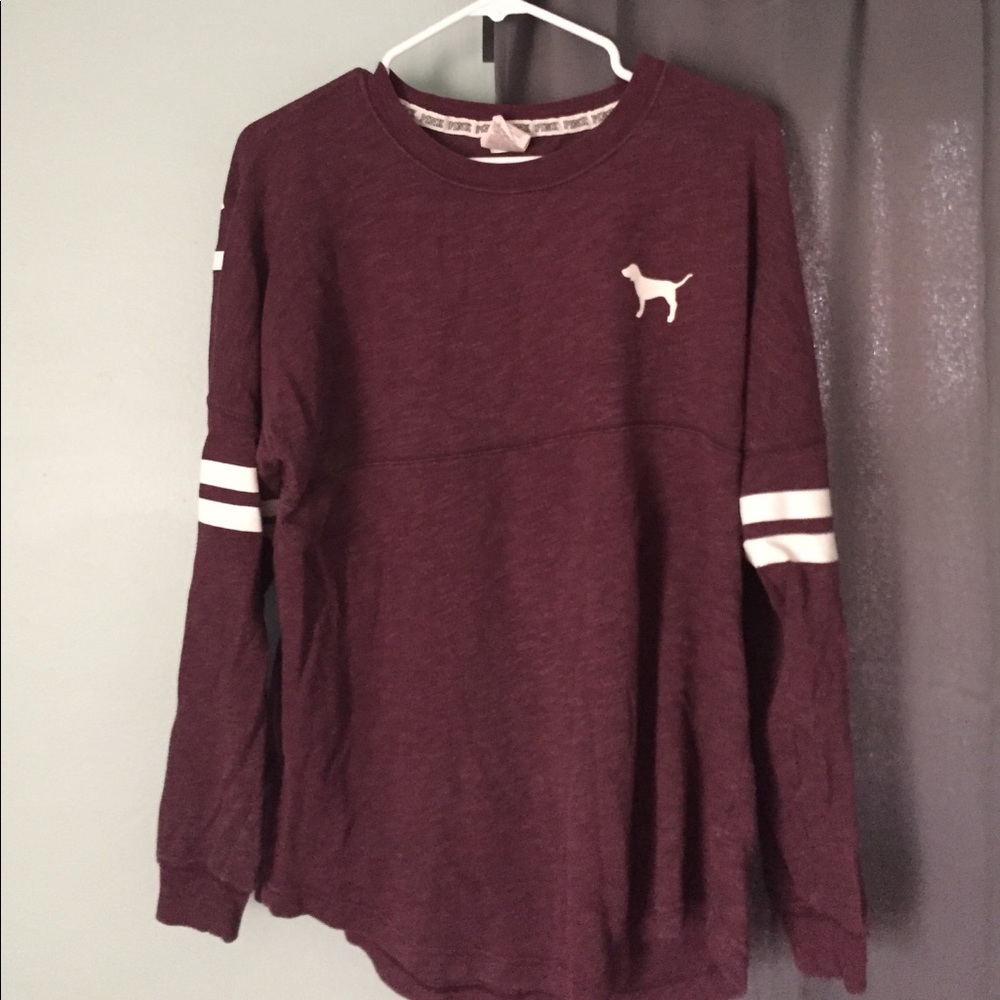 Maroon Victoria’s Secret vs pink varsity crew